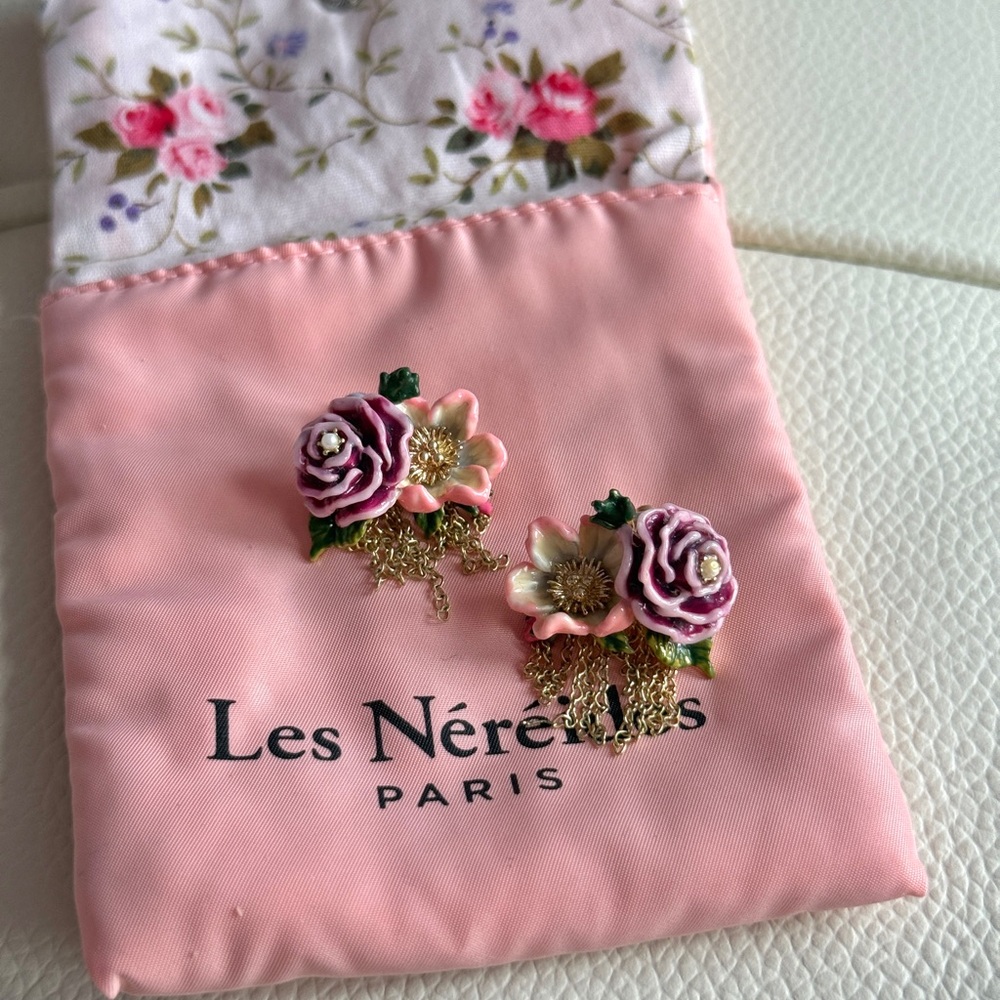 Les Néréides Paris Floral stud Earrings